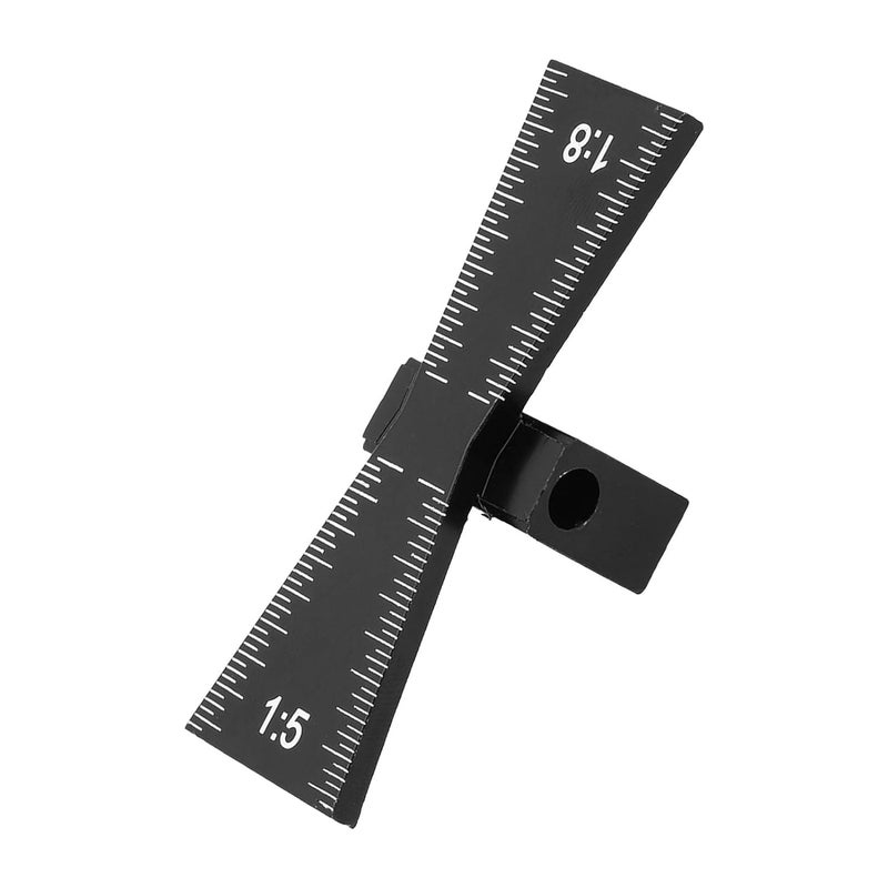 Aluminum Alloy Dovetail Jig Woodworking Tool Marking Gauge Ruler - Image 3