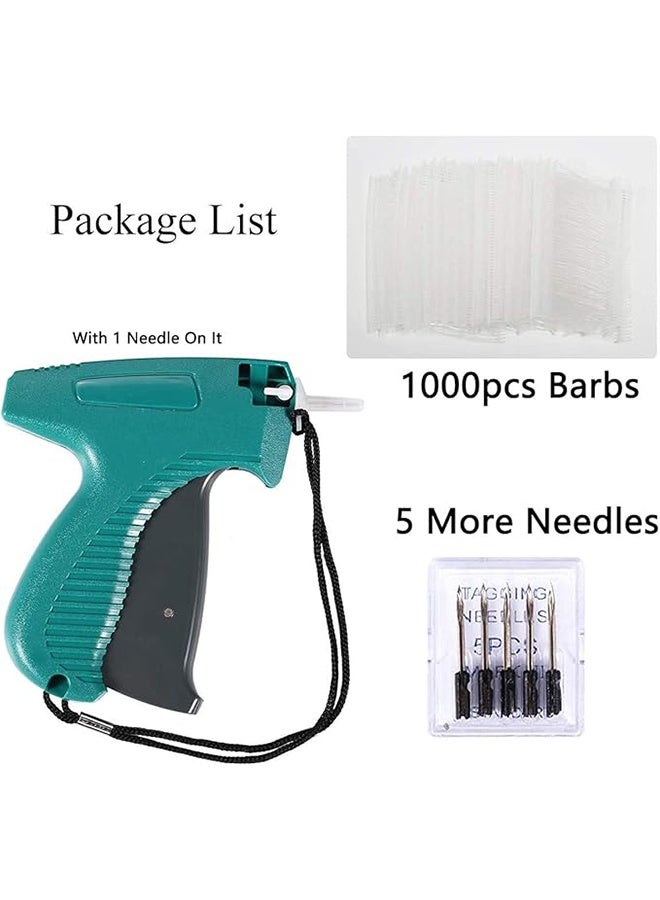 دوق مغناطيس تزيين الملابس، مغناطيس خياطة دقيق صغير للملابس، أداة إصلاح الملابس السريعة، مجموعة أدوات خياطة الهامش، يشمل 5 إبر و1000 مثبت، مثالي لإصلاح الملابس - الأخضر - Image 2