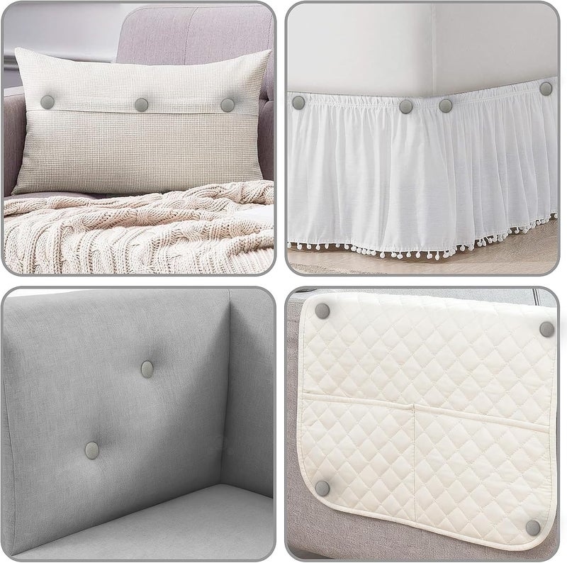 Uzpomel Decorative Upholstery Tacks with Cloth Heads, Twist Pins for Slipcovers, Bedskirts, Headliner Installation (24, Light Grey) - Image 5