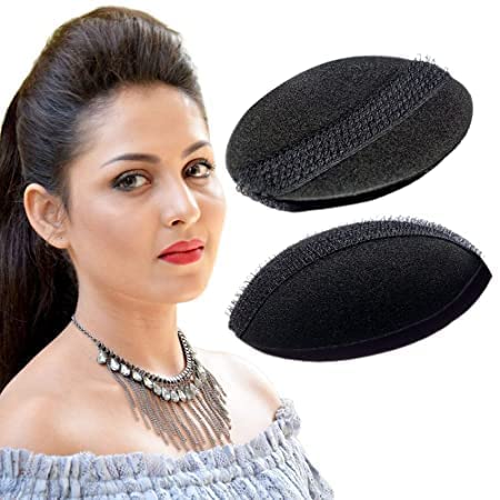 Generic MPK PERFECT 2Pcs hair volumizer Puff Maker stylish hair Making Accessories Bun Maker With Inserts Hair Volumizer Accessory for wedding look - Image 1