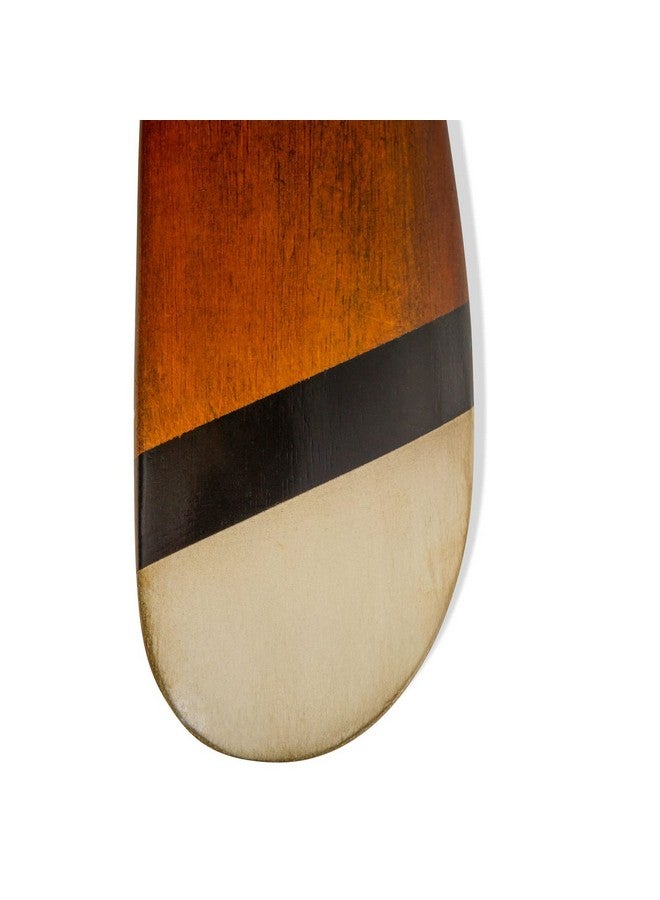 Authentic Models , Small Propeller, Vintage Wood Propeller, Black/Ivory With Honey Distressed Finish, Small - Image 3