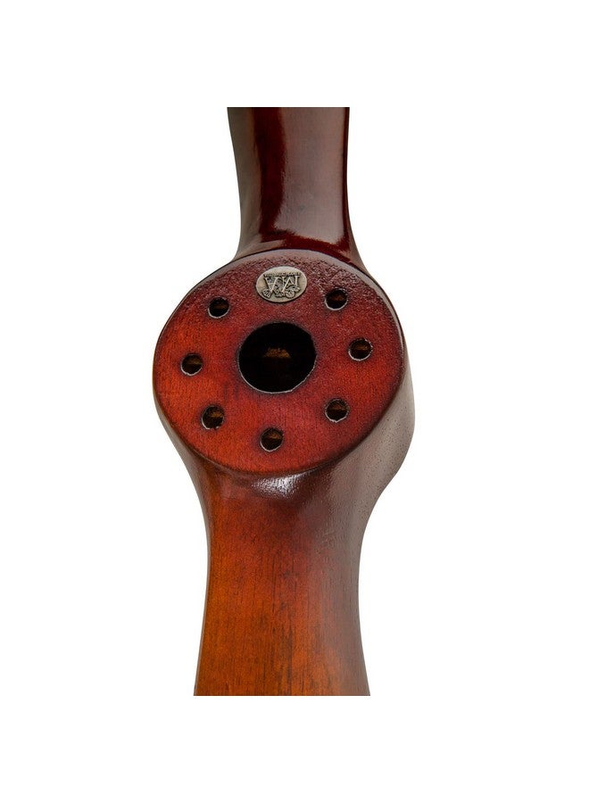Authentic Models , Small Propeller, Vintage Wood Propeller, Black/Ivory With Honey Distressed Finish, Small - Image 4