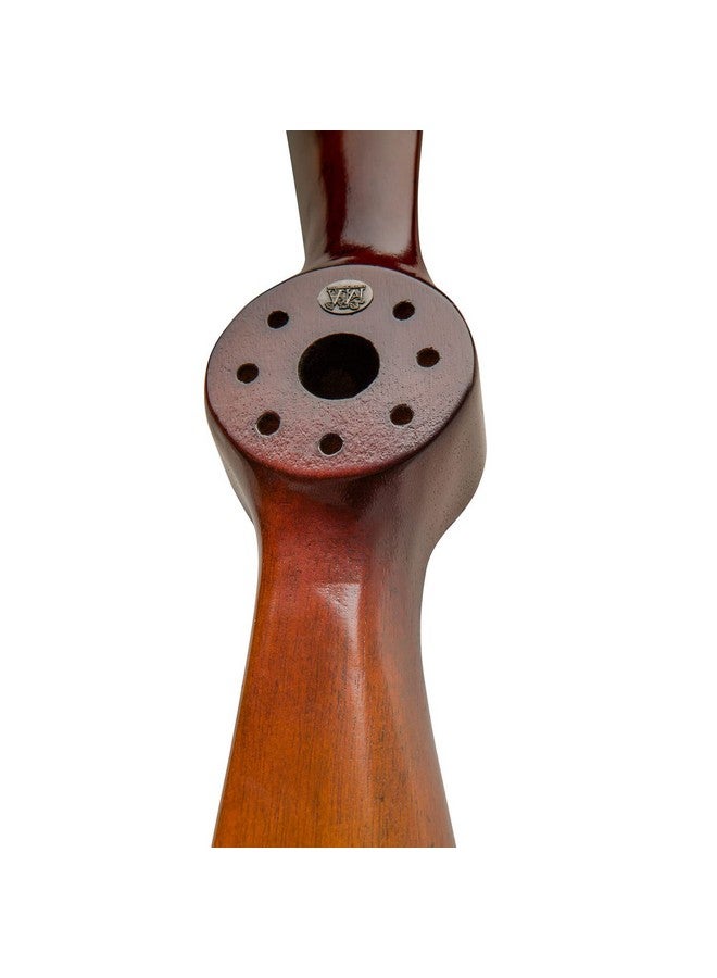 Authentic Models , Small Propeller, Vintage Wood Propeller, Black/Ivory With Honey Distressed Finish, Small - Image 5