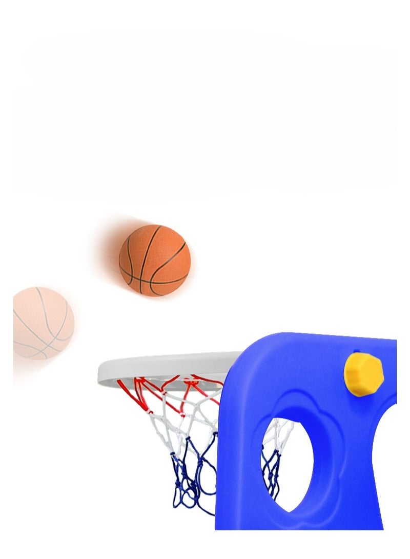 فول جوي مجموعة زحليقة وأرجوحة مع حلقة كرة سلة  3*1 للأطفال،مجموعة ملعب داخلي وخارجي للأطفال الصغار،مجموعة ألعاب تسلق للأطفال - Image 3