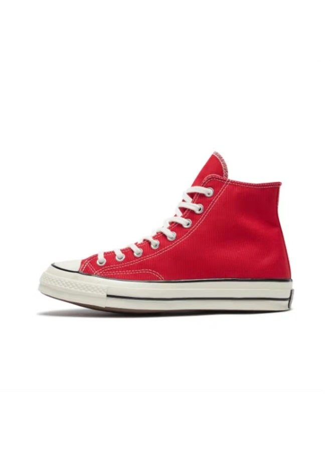 Converse Chuck 70 High-Top Canvas Sneakers | Bold Red Unisex Casual Shoes for Daily & Street Style 35SIZE