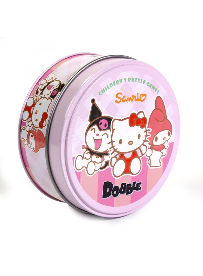 All English Spot It Family Gathering Parents Find Different Game Cards Dobble Game Cards Find Your Sister-Color:Kitty Cat  - Image 1