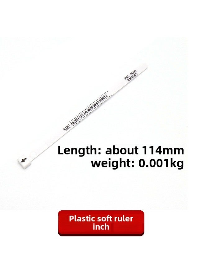 Belt Style Standard Bracelet Measuring Ring Ring Measuring Ring Jewelry Equipment Tools Wrist Size Measuring Ring-Model:Plastic Soft Ruler Beauty US  - Image 3