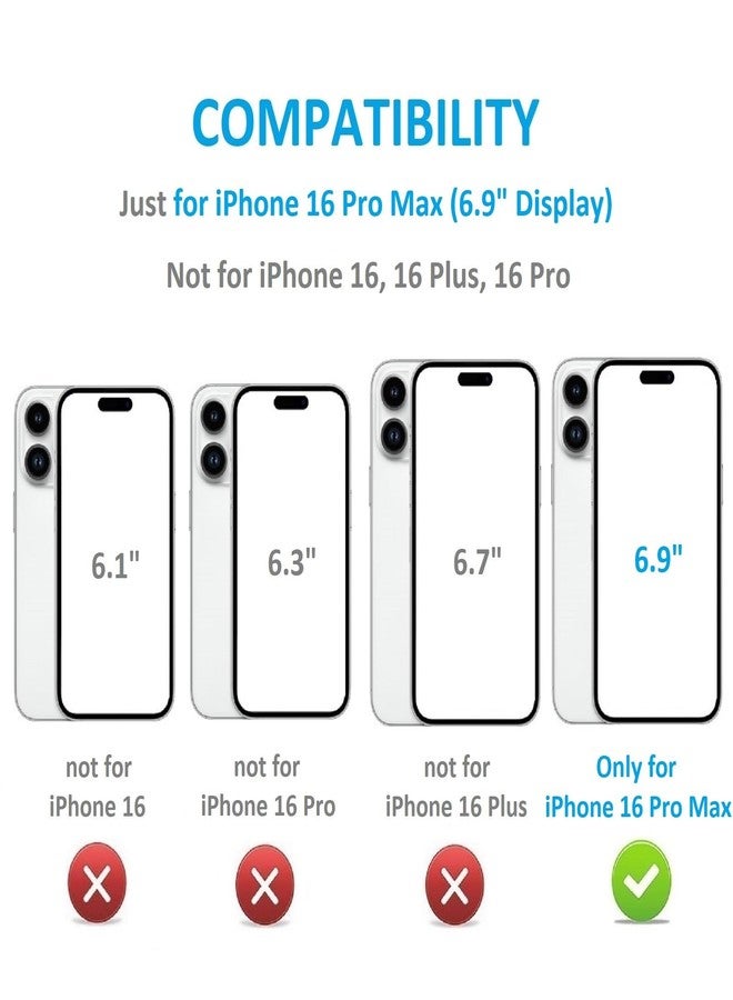 OT ONETOP جراب محفظة Onetop متوافق مع iPhone 16 Pro Max مع حامل بطاقات، جراب من الجلد الصناعي مع فتحات للبطاقات، مشبك مغناطيسي مزدوج وغطاء متين مقاوم للصدمات 6.9 بوصة (أسود) - Image 2