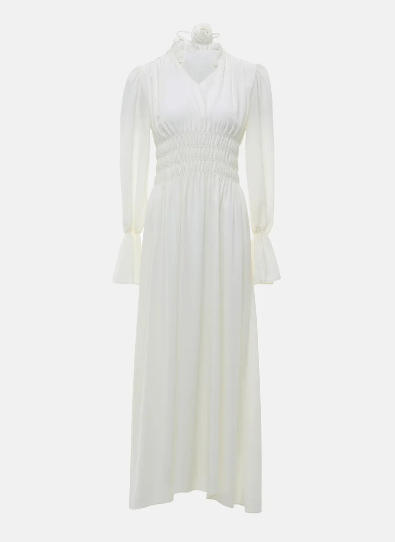 Lichi Lightweight maxi dress with matching necklace