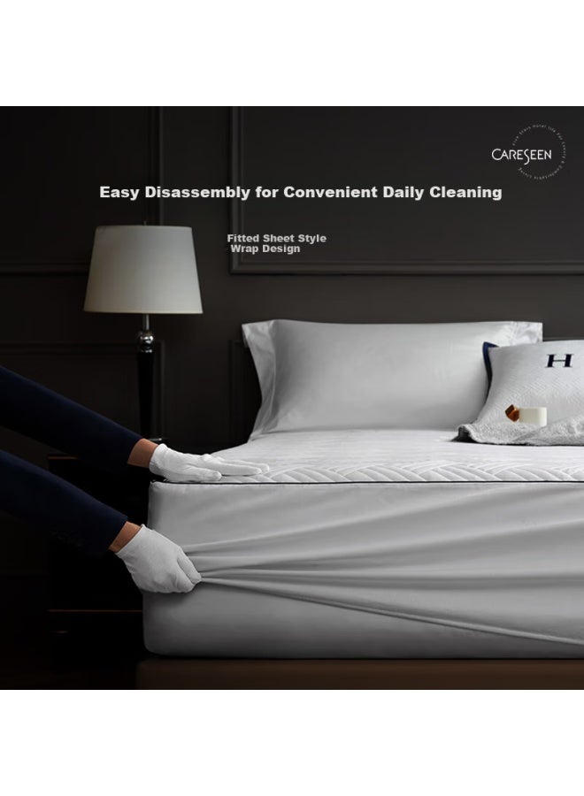 Hilton Canasin Hilton Hotel Mattress Protector Waterproof Bed Sheet Cover 2m Bed - Image 2