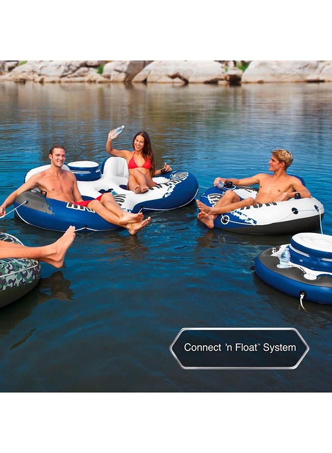 INTEX River Run Ii Sport Lounge Inflatable Water Float With Cooler 243x157cm - Image 5