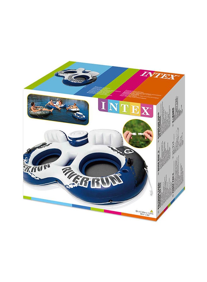 INTEX River Run Ii Sport Lounge Inflatable Water Float With Cooler 243x157cm - Image 2