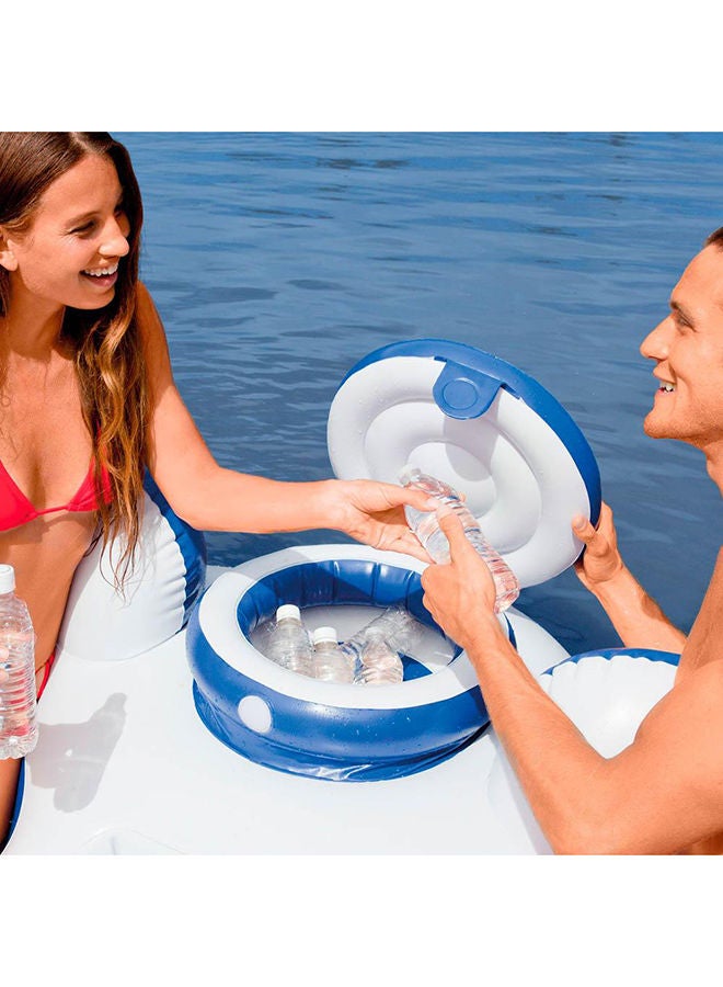 INTEX River Run Ii Sport Lounge Inflatable Water Float With Cooler 243x157cm - Image 4