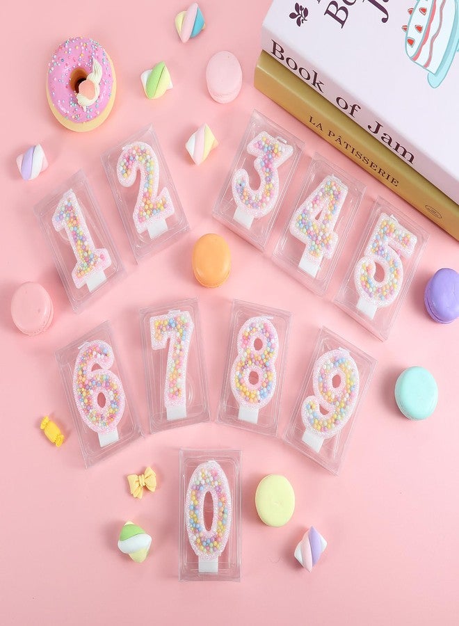IDIJOLI Pastel Macaron 4th Birthday Candle Sweet Pink Number 4 Candle Cake Topper Cupcake Decorations for Girls and Women Party Decor Anniversary Celebrations Supplies - Image 5