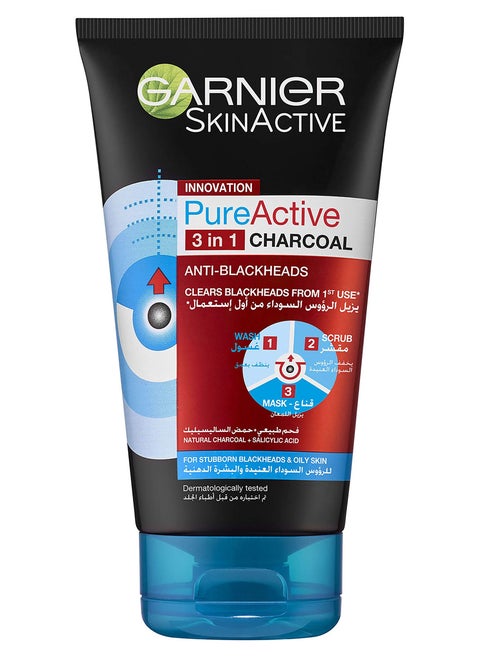 Garnier SkinActive PureActive Charcoal 3in1 150ml