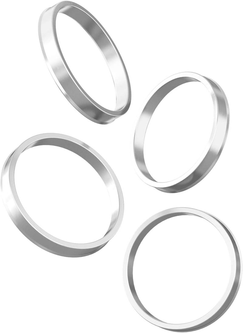 StanceMagic Hubcentric Rings (Pack of 4) - 66.9mm ID to 73.1mm OD - Silver Aluminum Hubrings - Compatible with Cadillac Chevrolet GMC Buick with 66.9mm Vehicle Hubs and 73.1mm Wheel Centerbore - Image 5