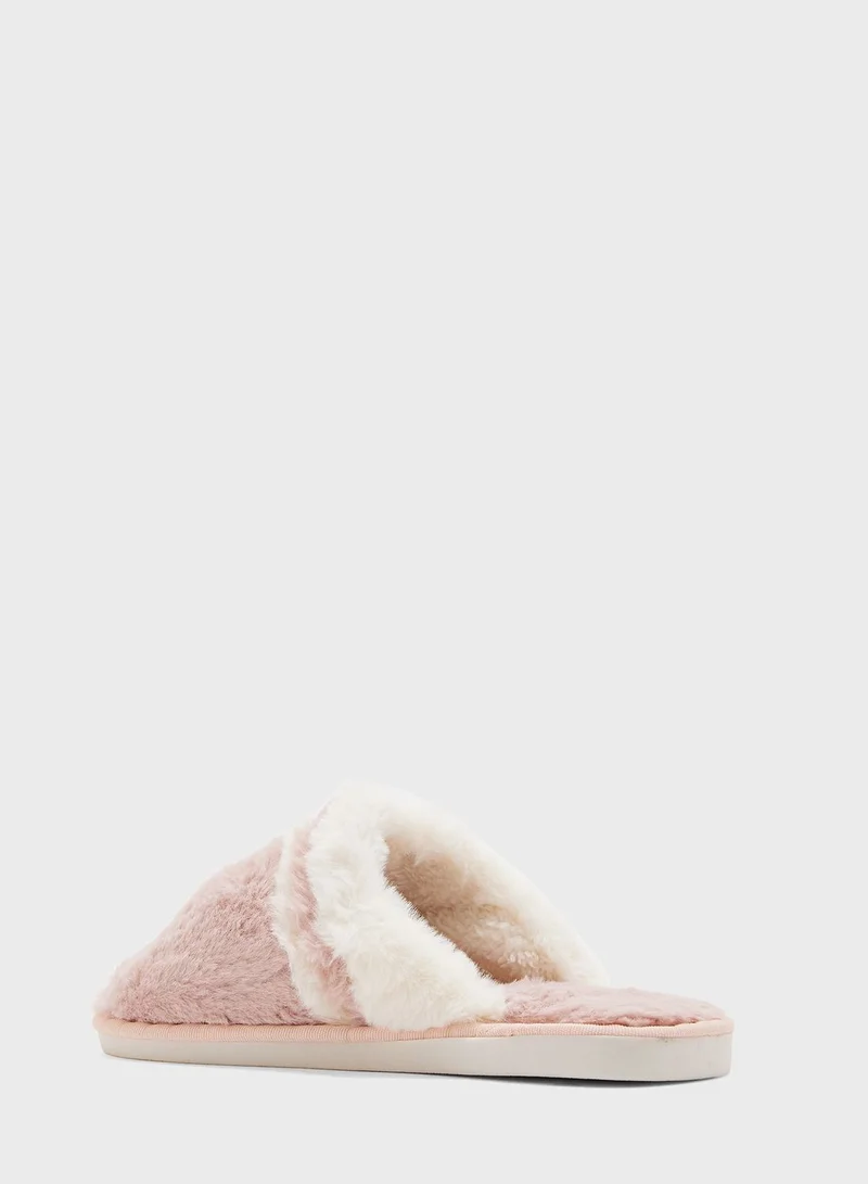 Ginger Comfy Flannel Womens Bedroom Slippers
