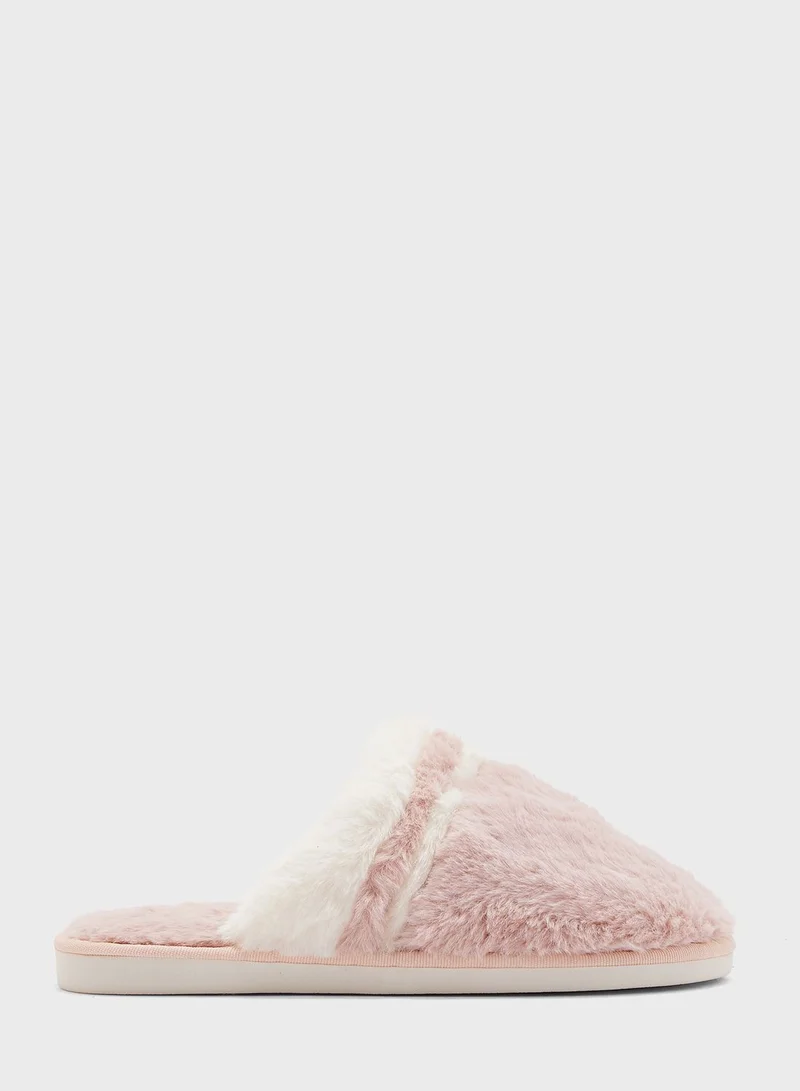Ginger Comfy Flannel Womens Bedroom Slippers