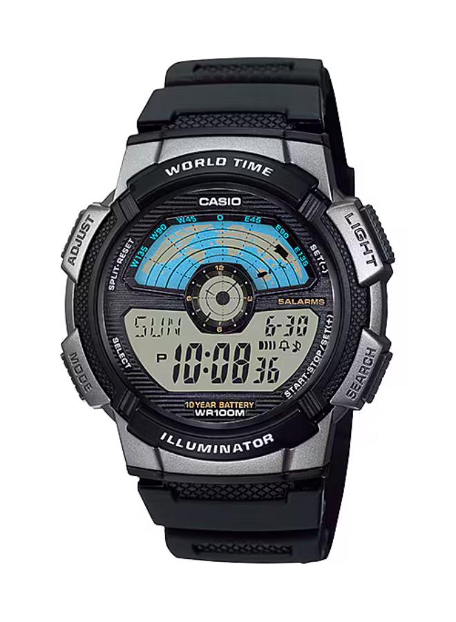 CASIO Men's Resin Digital Watch AE-1100W-1AVDF - 43.7 mm