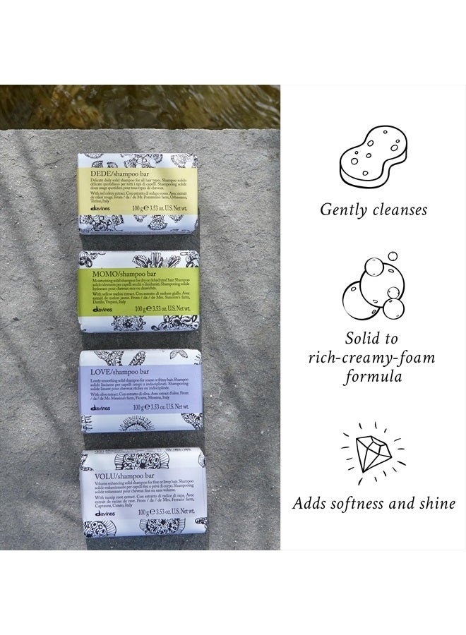 Davines MOMO Shampoo Bar, Moisturizing Formula For All Hair Types, Gently Cleanse And Add Shine, 100 g. - Image 3