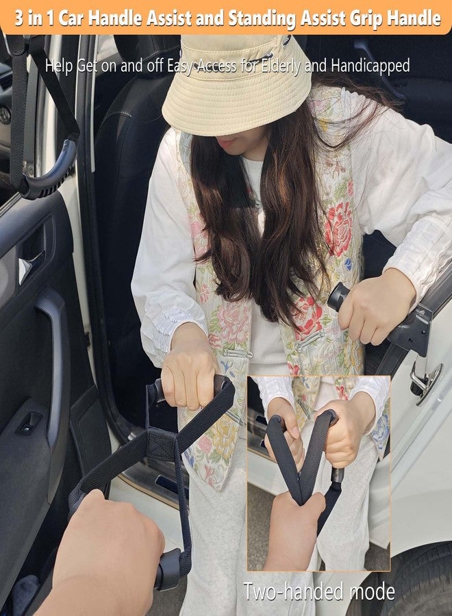 Royitay 3pcs Mobility Independence Kit: Portable Standing Aid,Car Grab Handle Auto Cane,Adjustable Standing Aid Safety Handle,Liberty Lift Assist Suitable for Elderly, Disabled and Pregnant,Convenient Travel - Image 4