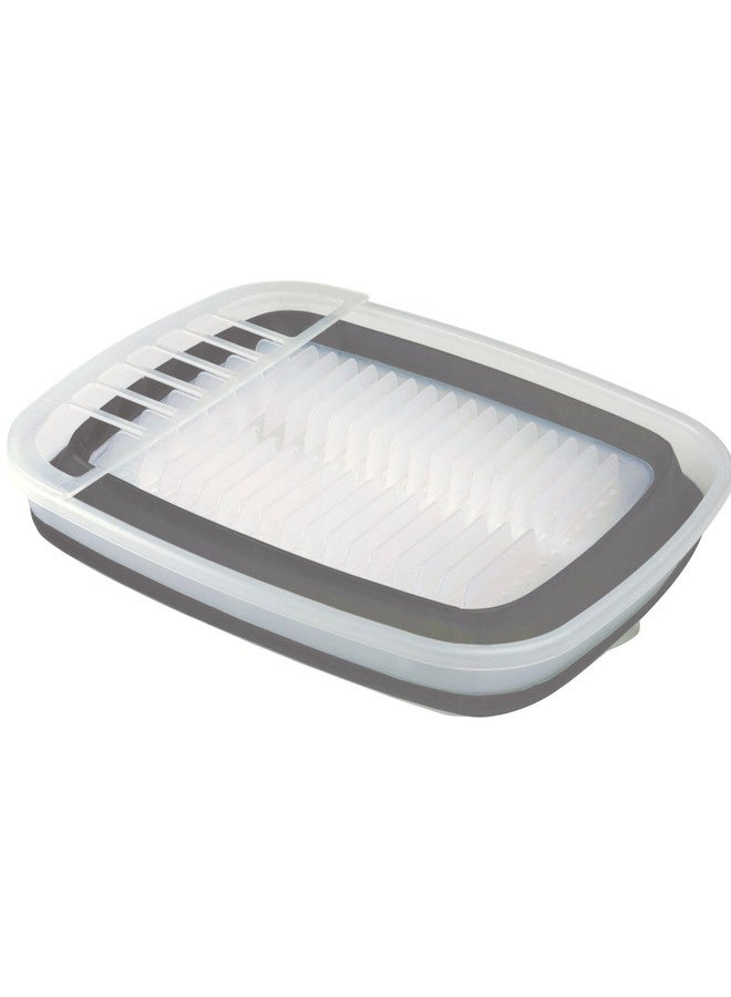 بريب ووركس رف أطباق قابل للطي من بروجريسيف إنترناشونال مع لوح تصريف، موديل CDD-100، مثالي لحوض غسيل الأطباق في المركبات الترفيهية وأحواض التخييم. - Image 3