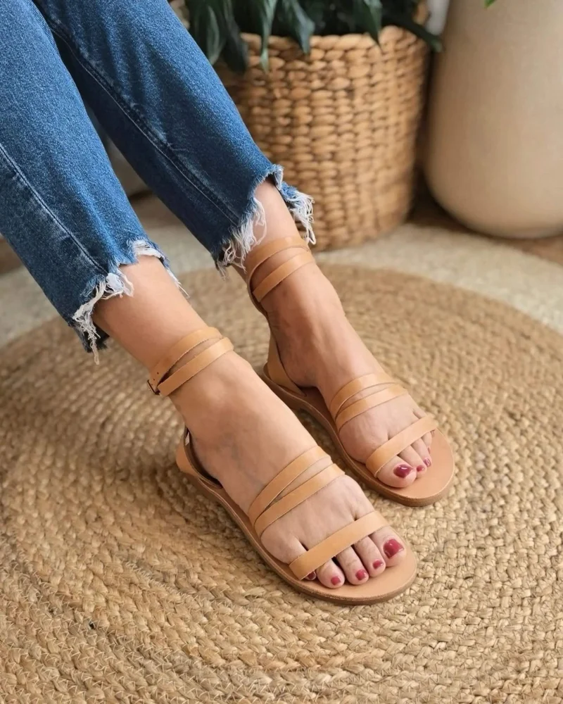 SHOEQ Caramel Gia Sandal for Women | Best Price UAE