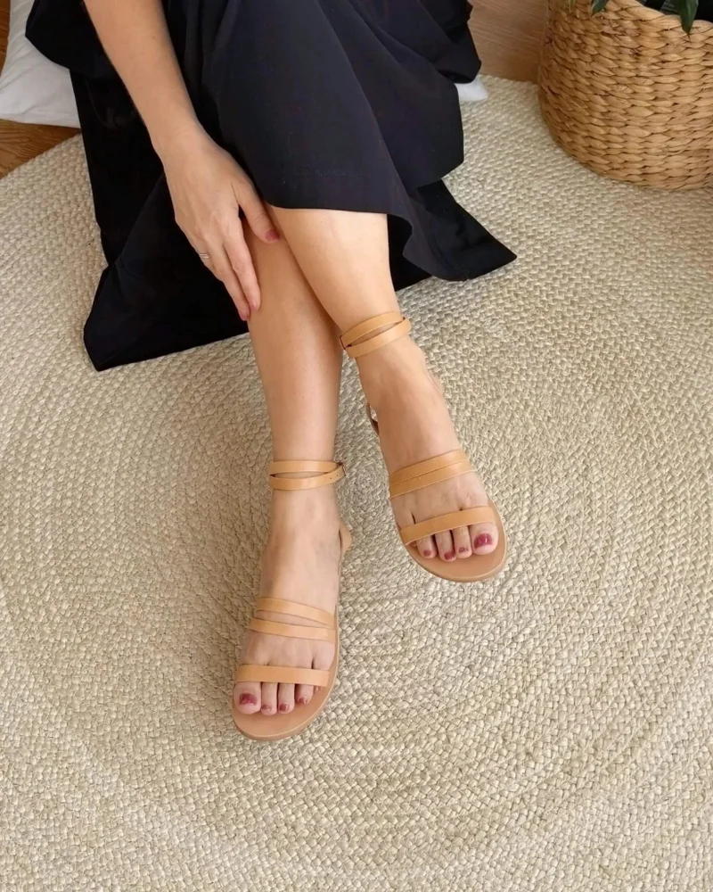 SHOEQ Caramel Gia Sandal for Women | Best Price UAE