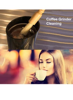 Oasisgalore Coffee Grinder Cleaning Brush, Coffee Brush With Wood Handle Natural Bristles Pastry Brush  - Image 2