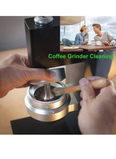 Oasisgalore Coffee Grinder Cleaning Brush, Coffee Brush With Wood Handle Natural Bristles Pastry Brush  - Image 5