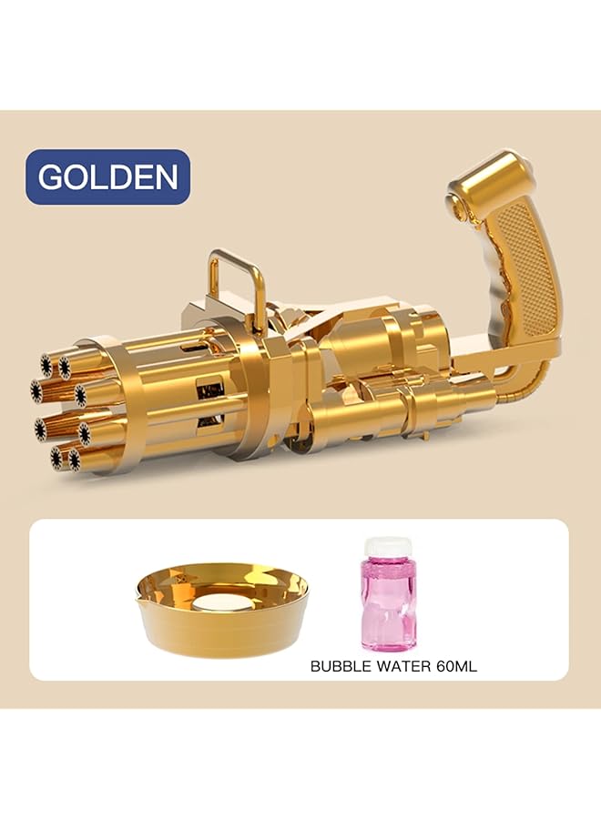Little Story 8 Holes Bubble Machine Kids Gun Golden - Image 2