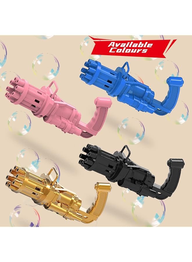 Little Story 8 Holes Bubble Machine Kids Gun Golden - Image 4