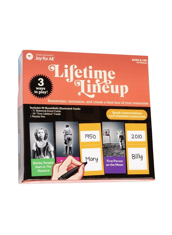 Joy for All Lifetime Lineup - Fun Family Card Games for Seniors, Their Families and Care Partners - The Table Top 'Make Your Own' Trivia and Group Story Game  - Image 1