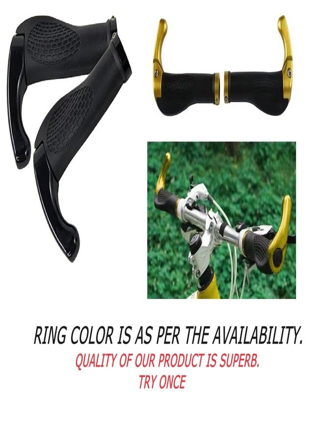 Wavva® Mountain Bicycle Grips with Vice Handlebar MTB Bike Rubber Shockproof Comfortable Handlebar Durable Anti-Slip for Cycling. (Multi-Color) - Image 3