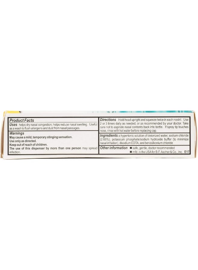 آير الحساسية والجيوب الأنفية مفرط التوتر المالحة رذاذ الأنف الأبيض 1.69 أوقية سائلة - Image 4