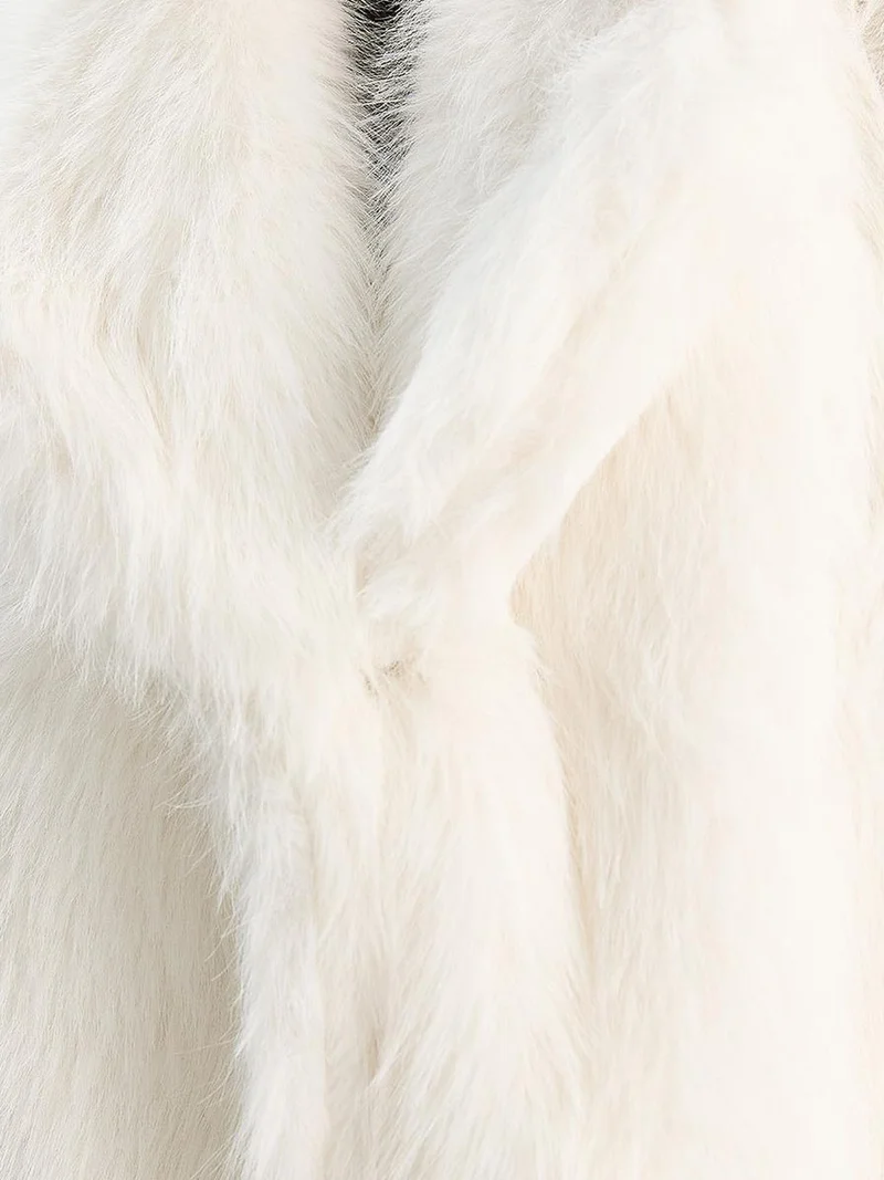 Bianco Lucci LUCCI Faux Fur Vest
