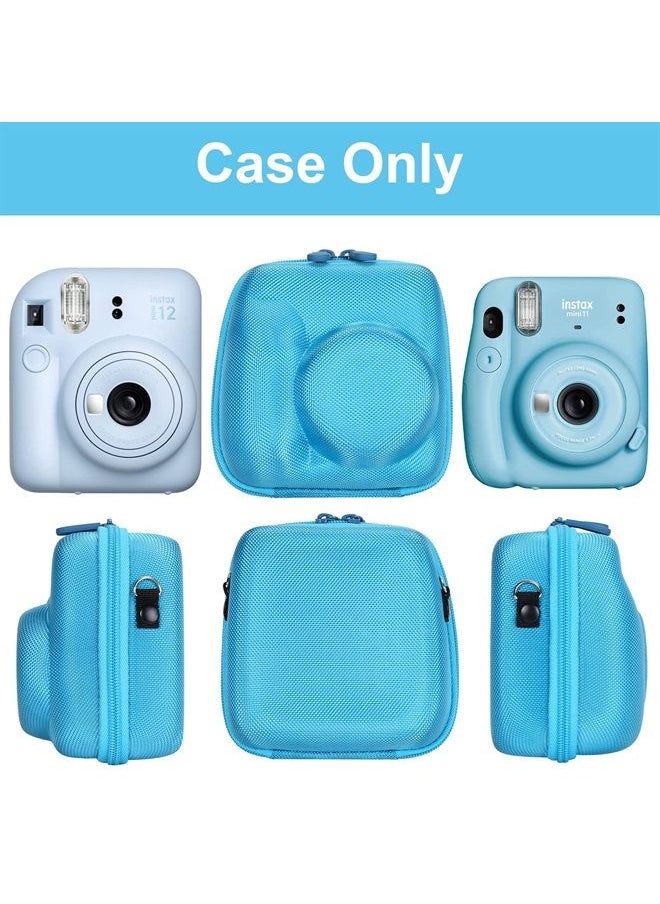 Aenllosi Hard Carrying Case Replacement for Fujifilm Instax Mini 12/11 Instant Camera,Protective Case Compatible with Instax Camera Mini 12/11(Only Case,Pastel Blue)  - Image 4