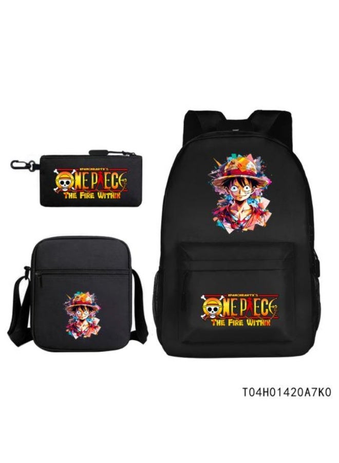All-match animation-style backpack combination, complete three-piece set, easier travel storage - 464  - Image 1