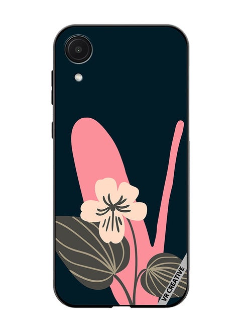 Protective Case Cover For Samsung Galaxy A03 Core Alphabet V Design Multicolour