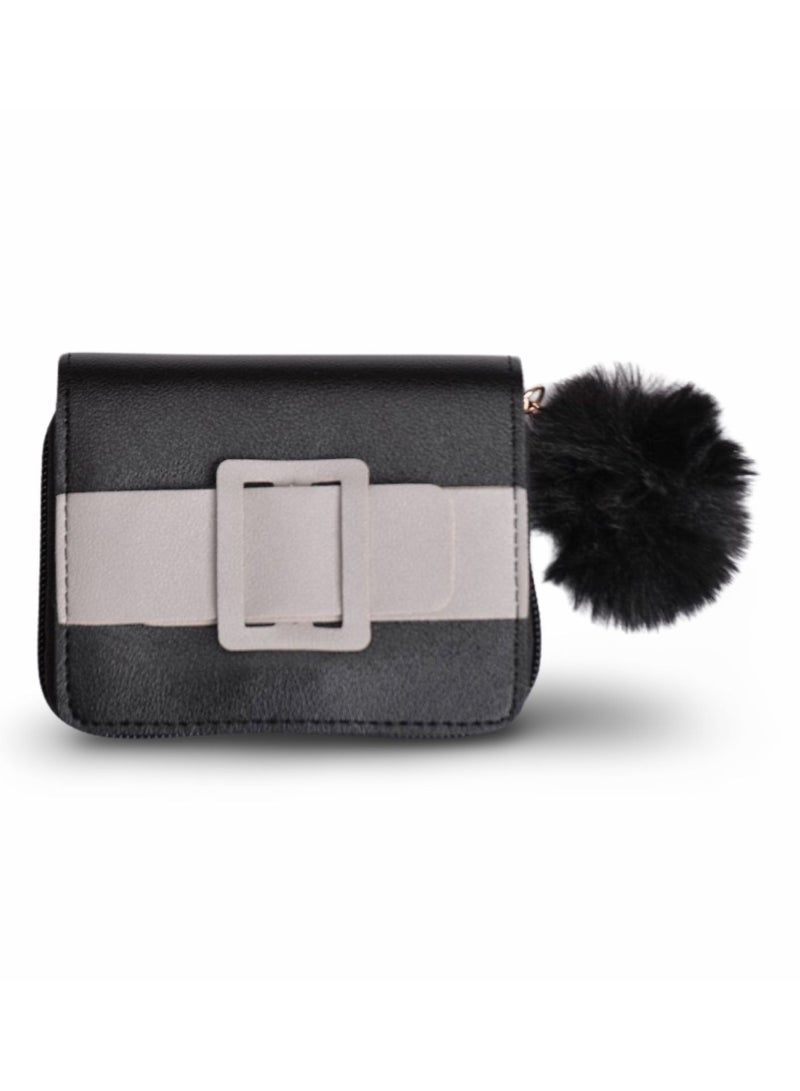 ران محفظة جلدية أنيقة - أسود - Image 1