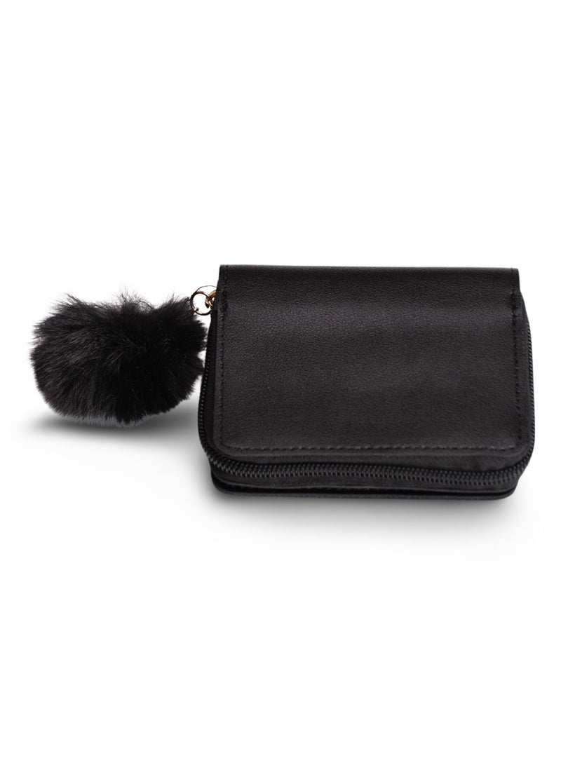 ران محفظة جلدية أنيقة - أسود - Image 2