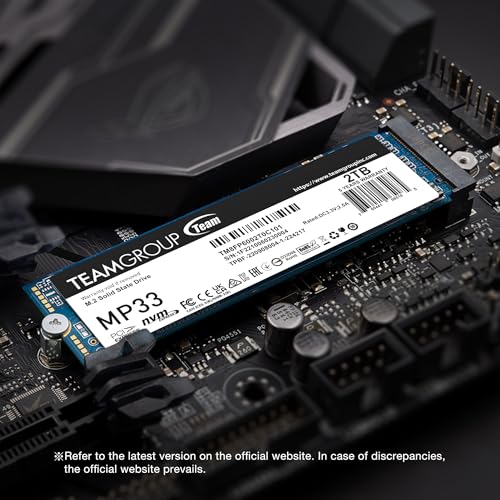 TEAMGROUP MP33 512GB SLC Cache 3DNAND TLC NVMe PCIe Gen3x4 M2 2280 Internal SSD RW up to 17001400 MBs Compatible w LaptopDesktop TM8FP6512G0C101 - Image 3