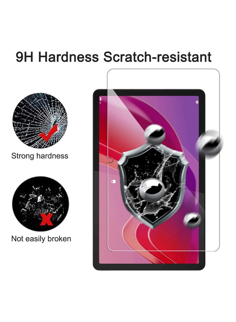 general Transparent protective case for Lenovo Tab M11 2024, with 2 tempered glass screen protectors, ultra-transparent soft TPU protective cover, lightweight flexible silicone shockproof sturdy back cover - Image 5