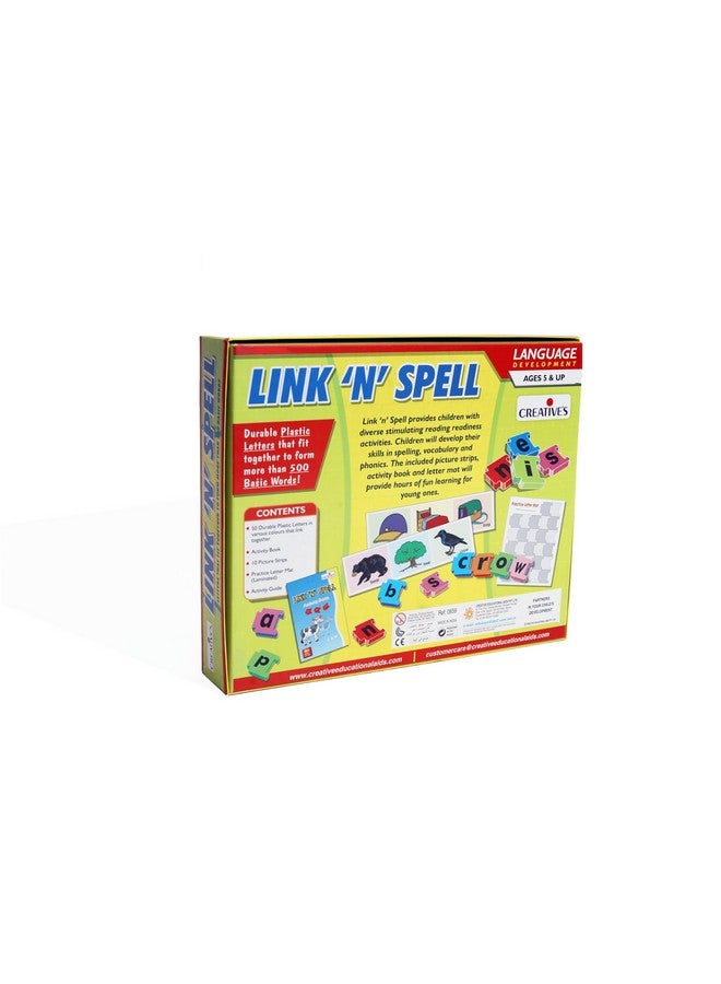 Creative's Creative’s Link ‘N’ Spell| Letter Identification Puzzles| Letter Sounds Puzzles| Spelling Word Building for kids Puzzles| Kids Reading Puzzles| Spelling, Vocabulary & Phonics Puzzles| Skills Development Puzzles | Learning Educational Puzzles| Eye-Hand Coordination Puzzles| 50 Plastic Letters Puzzles| Ages 5 & Up - Image 3