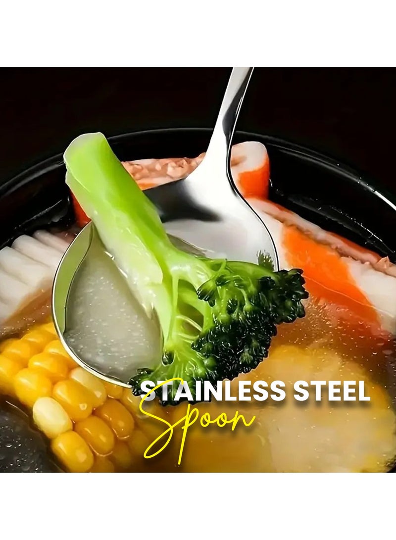 Rattleware 8.3” Ultimate Foam Spoon - Heavy-Duty Stainless Steel, Barista-Approved Design for Perfect Latte Foam Control & Scooping - Image 2