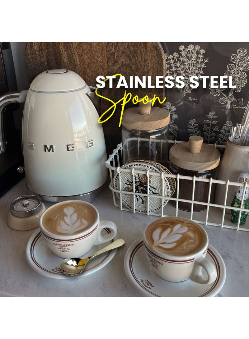 Rattleware 8.3” Ultimate Foam Spoon - Heavy-Duty Stainless Steel, Barista-Approved Design for Perfect Latte Foam Control & Scooping - Image 5