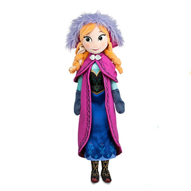 Foreign trade new princess doll plush toy Snowman doll Doll Girl birthday gift(40cm Anna, Other)