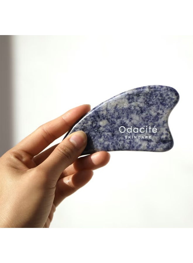 Odacite Odacité Crystal Contour Gua Sha - Blue Sodalite - Image 3