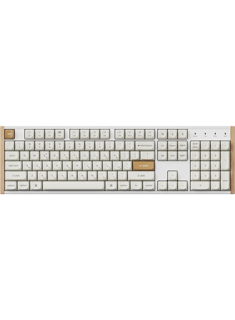 Keychron K10 HE Wireless Magnetic Switch Keyboard Full-Size 100% Layout, Hall-Effect Gateron Double Rail Switches Hot-Swappable 2.4 GHz/Bluetooth 5.2 /USB-C, English & Arabic Layout - Image 1