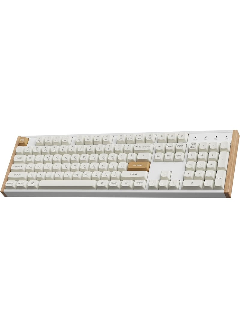 Keychron K10 HE Wireless Magnetic Switch Keyboard Full-Size 100% Layout, Hall-Effect Gateron Double Rail Switches Hot-Swappable 2.4 GHz/Bluetooth 5.2 /USB-C, English & Arabic Layout - Image 2